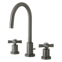 Thumbnail for Kingston Brass KS8958ZX Mini-Widespread Bathroom Faucet, Brushed Nickel - BNGBath
