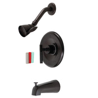 Thumbnail for Kingston Brass KB6635CKL Kaiser Sungle-Handle Tub and Shower Faucet, Oil Rubbed Bronze - BNGBath