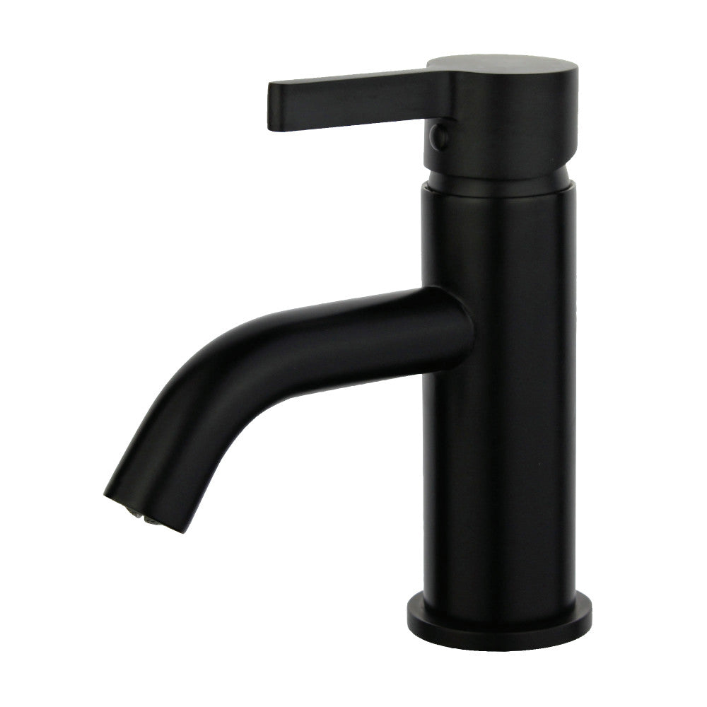 Fauceture LS8220CTL Continental Single-Handle Bathroom Faucet with Push Pop-Up, Matte Black - BNGBath