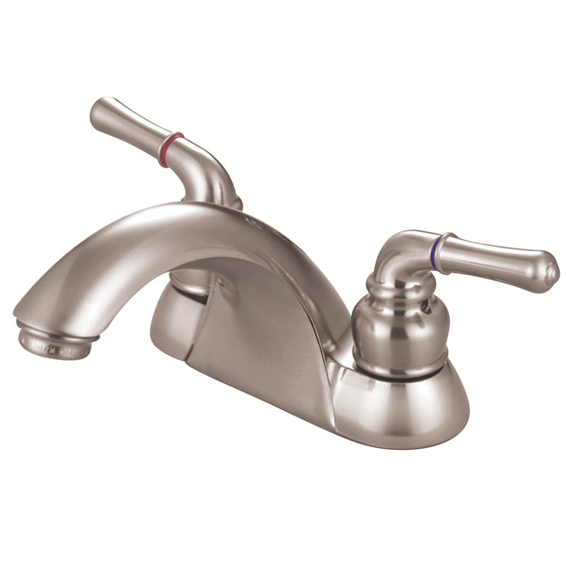 Kingston Brass KB2628LP 4 in. Centerset Bathroom Faucet, Brushed Nickel - BNGBath