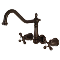 Thumbnail for Kingston Brass KS1285AX Wall Mount Kitchen Faucet, Oil Rubbed Bronze - BNGBath