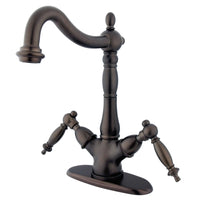 Thumbnail for Kingston Brass KS1495TL Vessel Sink Faucet, Oil Rubbed Bronze - BNGBath