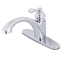 Thumbnail for Kingston Brass KS6571ALLS Single-Handle Kitchen Faucet, Polished Chrome - BNGBath