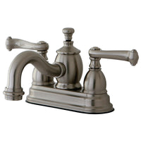 Thumbnail for Kingston Brass KS7108FL 4 in. Centerset Bathroom Faucet, Brushed Nickel - BNGBath