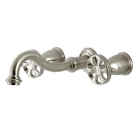 Thumbnail for Kingston Brass KS3028RX Belknap Two-Handle Wall Mount Tub Faucet, Brushed Nickel - BNGBath