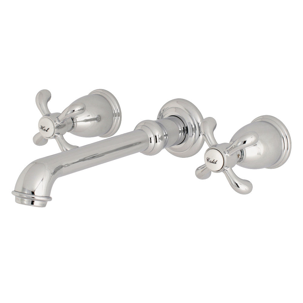 Kingston Brass KS7121TX Wall Mount Bathroom Faucet, Polished Chrome - BNGBath