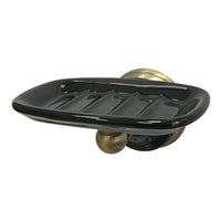 Thumbnail for Kingston Brass BA9115AB Water Onyx Soap Dish Holder, Antique Brass - BNGBath