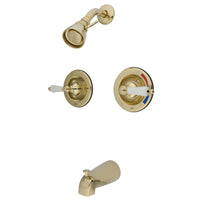 Thumbnail for Kingston Brass GKB662PL Tub and Shower Faucet, Polished Brass - BNGBath