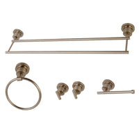 Thumbnail for Kingston Brass BAH8213478SN Concord 5-Piece Bathroom Accessory Sets, Brushed Nickel - BNGBath