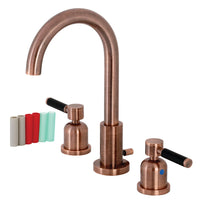 Thumbnail for Fauceture FSC892DKLAC Kaiser Widespread Bathroom Faucet, Antique Copper - BNGBath