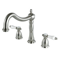 Thumbnail for Kingston Brass KS1348BPL Bel-Air Roman Tub Faucet, Brushed Nickel - BNGBath