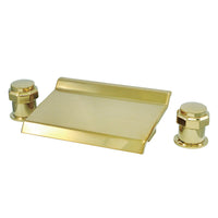 Thumbnail for Kingston Brass KS2242AR Milano Roman Tub Faucet, Polished Brass - BNGBath