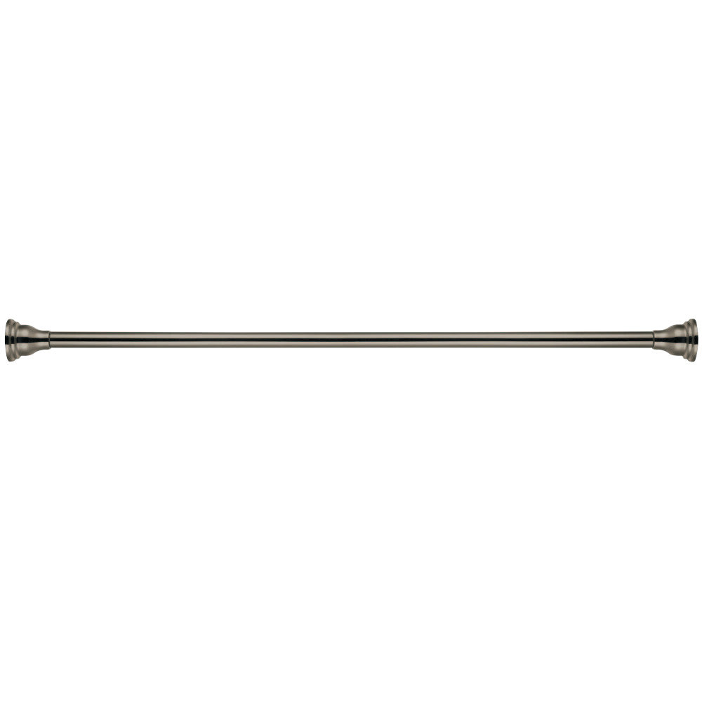 Kingston Brass SR118 Americana 72" Tension Shower Rod with Decorative Flange, Brushed Nickel - BNGBath