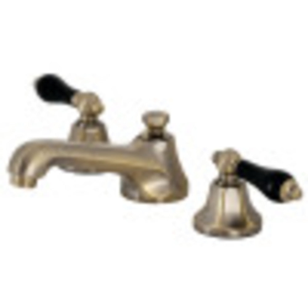 Kingston Brass KS4463PKL Duchess Widespread Bathroom Faucet with Brass Pop-Up, Antique Brass - BNGBath