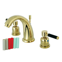 Thumbnail for Kingston Brass KB8982DKL 8 in. Widespread Bathroom Faucet, Polished Brass - BNGBath