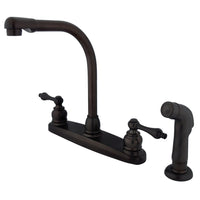 Thumbnail for Kingston Brass GKB715ALSP Victorian Centerset Kitchen Faucet, Oil Rubbed Bronze - BNGBath