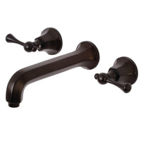 Thumbnail for Kingston Brass KS4125BL Wall Mount Bathroom Faucet, Oil Rubbed Bronze - BNGBath