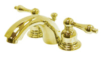 Thumbnail for Kingston Brass KB942AL Victorian Mini-Widespread Bathroom Faucet, Polished Brass - BNGBath