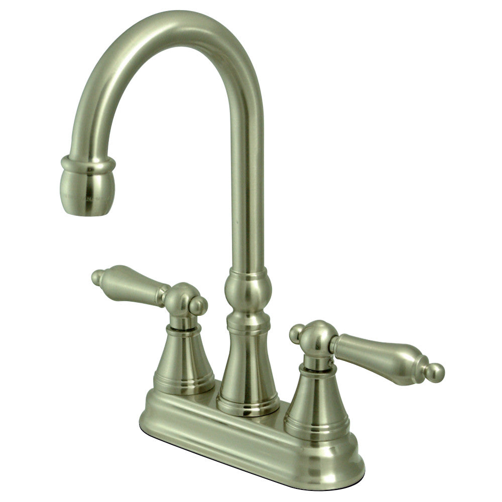 Kingston Brass KS2498AL Governor Bar Faucet Without Pop-Up, Brushed Nickel - BNGBath