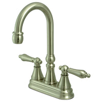 Thumbnail for Kingston Brass KS2498AL Governor Bar Faucet Without Pop-Up, Brushed Nickel - BNGBath
