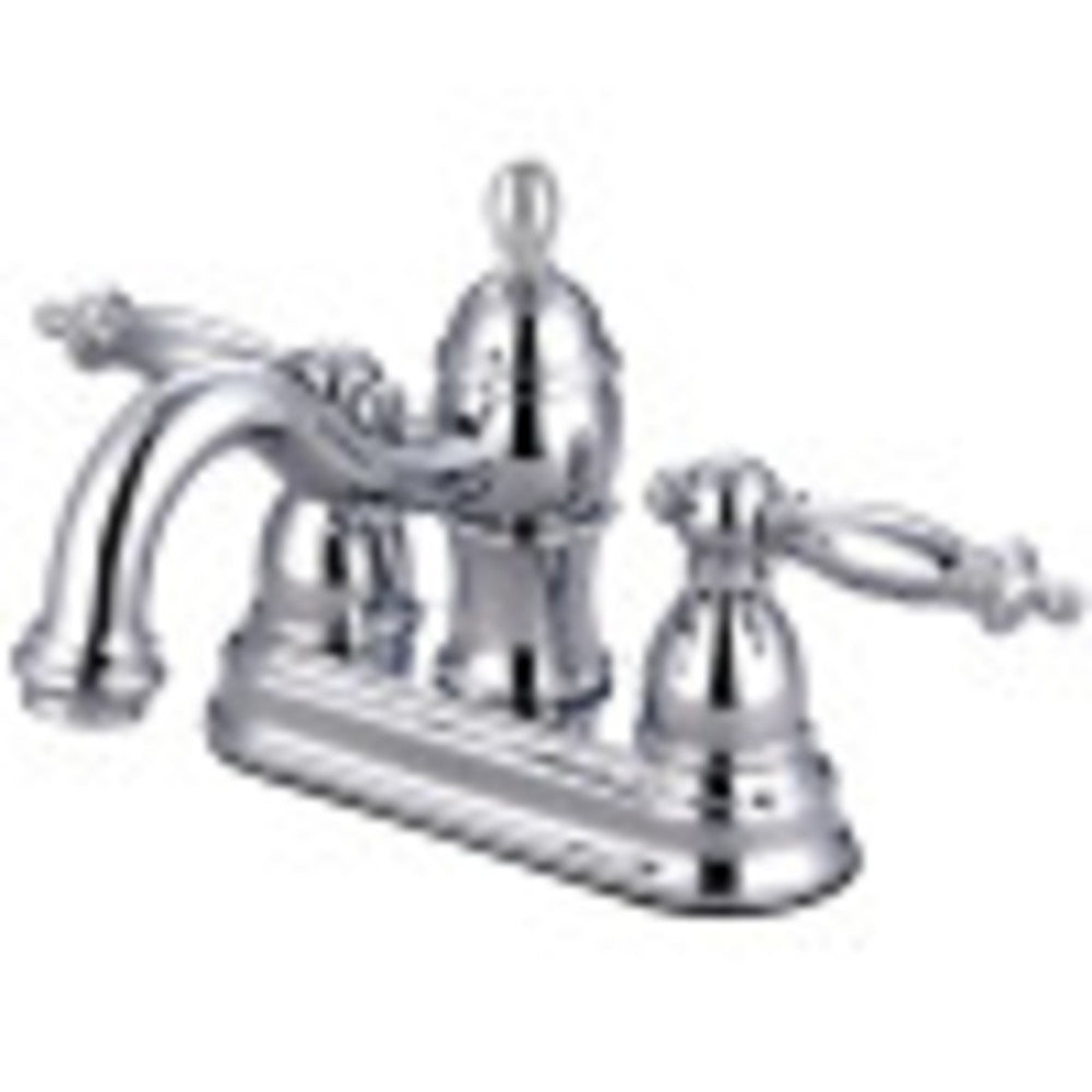 Kingston Brass KB3901TL 4 in. Centerset Bathroom Faucet, Polished Chrome - BNGBath