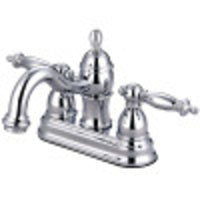 Thumbnail for Kingston Brass KB3901TL 4 in. Centerset Bathroom Faucet, Polished Chrome - BNGBath
