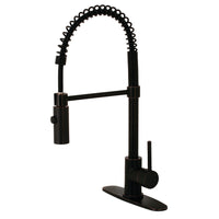 Thumbnail for Gourmetier LS8776DL Concord Single-Handle Pre-Rinse Kitchen Faucet, Naples Bronze - BNGBath