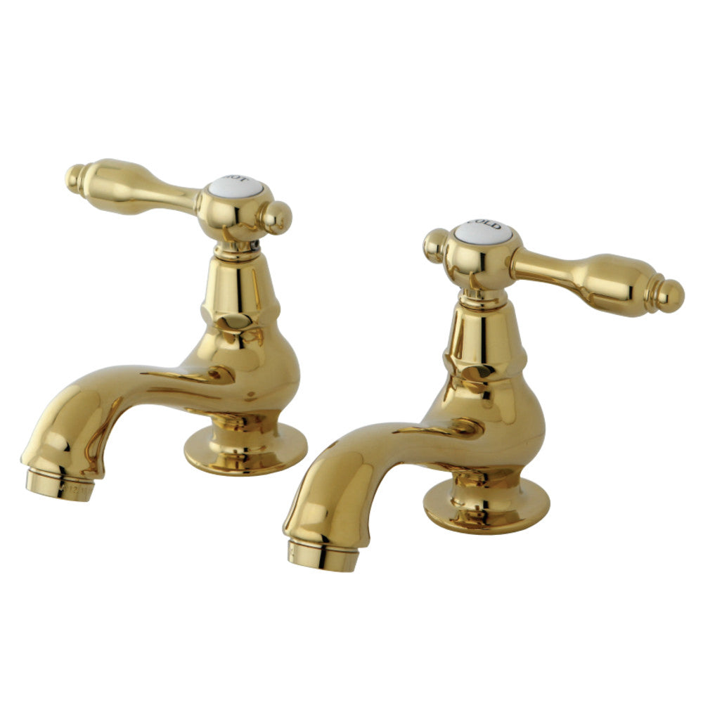 Kingston Brass KS1102TAL Basin Tap Faucet with Lever Handle, Polished Brass - BNGBath