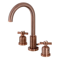 Thumbnail for Fauceture FSC892ZXAC Millennium Widespread Bathroom Faucet, Antique Copper - BNGBath