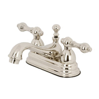 Thumbnail for Kingston Brass KS3606AL 4 in. Centerset Bathroom Faucet, Polished Nickel - BNGBath