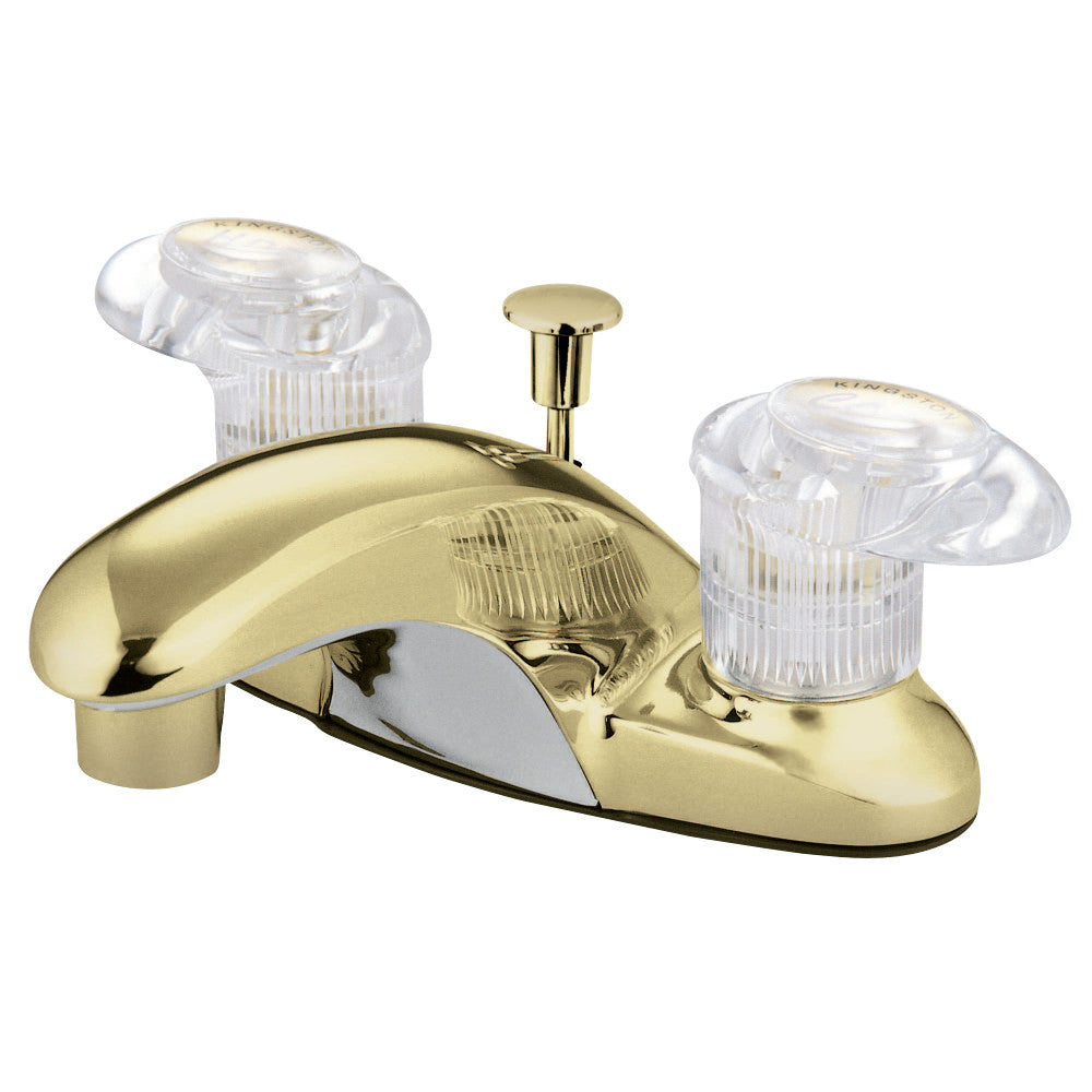 Kingston Brass KB6152 4 in. Centerset Bathroom Faucet, Polished Brass - BNGBath