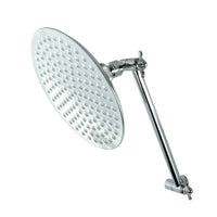 Thumbnail for Kingston Brass CK136K1 Victorian Showerhead and High Low Adjustable Arm In Retail Packaging, Polished Chrome - BNGBath