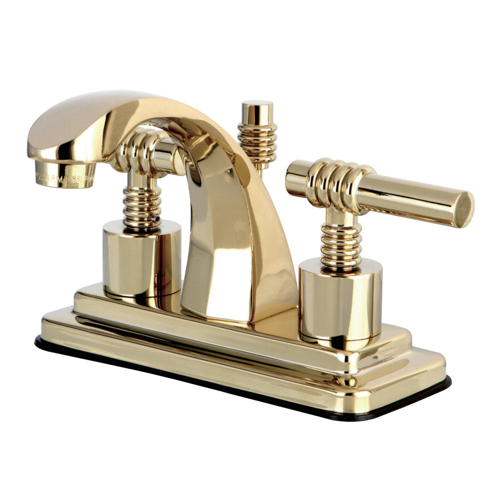 Kingston Brass KS4642ML 4 in. Centerset Bathroom Faucet, Polished Brass - BNGBath