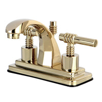Thumbnail for Kingston Brass KS4642ML 4 in. Centerset Bathroom Faucet, Polished Brass - BNGBath