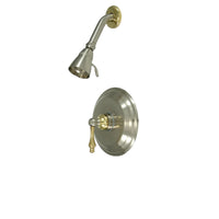 Thumbnail for Kingston Brass KB3639ALSO Shower Only, Brushed Nickel/Polished Brass - BNGBath