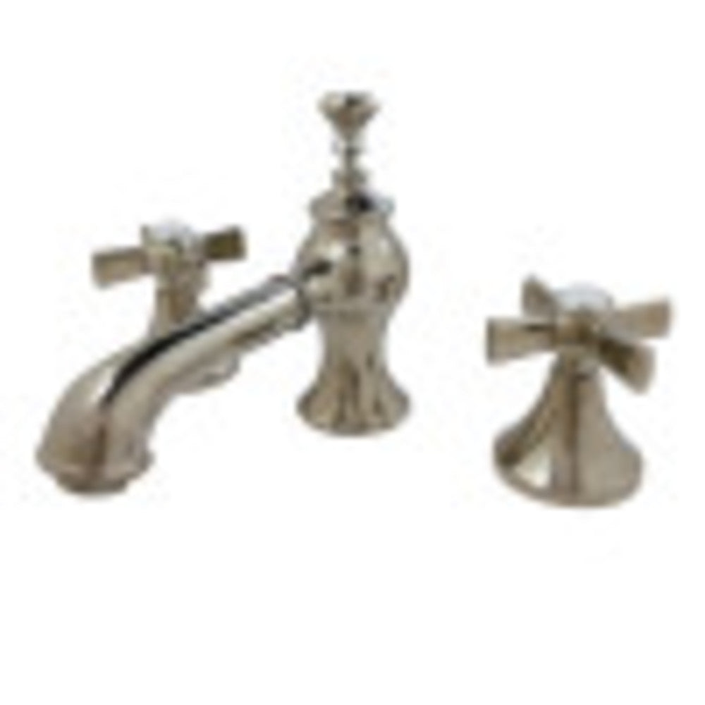 Kingston Brass KC7066ZX 8 in. Widespread Bathroom Faucet, Polished Nickel - BNGBath