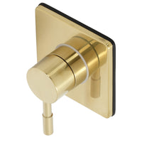 Thumbnail for Kingston Brass KS3047DL Concord 3-Way Diverter Valve with Trim Kit, Brushed Brass - BNGBath
