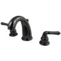 Thumbnail for Kingston Brass NB980 Widespread Bathroom Faucet, Black Stainless Steel - BNGBath