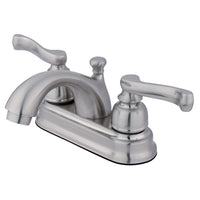 Thumbnail for Kingston Brass KB5608FL 4 in. Centerset Bathroom Faucet, Brushed Nickel - BNGBath