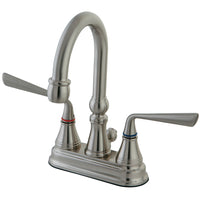 Thumbnail for Kingston Brass KS2618ZL 4 in. Centerset Bathroom Faucet, Brushed Nickel - BNGBath