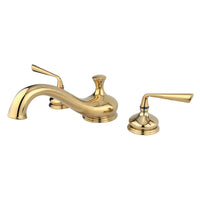 Thumbnail for Kingston Brass KS3332ZL Silver Sage Roman Tub Faucet, Polished Brass - BNGBath