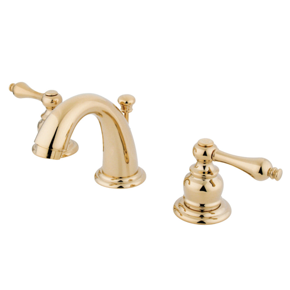 Kingston Brass KB912AL English Country Widespread Bathroom Faucet, Polished Brass - BNGBath