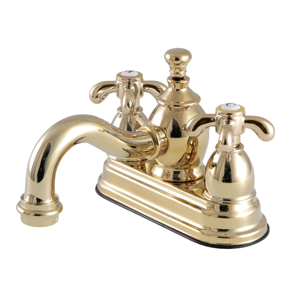 Kingston Brass KS7102TX 4 in. Centerset Bathroom Faucet, Polished Brass - BNGBath