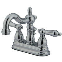 Thumbnail for Kingston Brass KB1601ALB 4 in. Centerset Bathroom Faucet, Polished Chrome - BNGBath