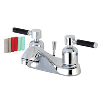 Thumbnail for Kingston Brass FB5621DKL 4 in. Centerset Bathroom Faucet, Polished Chrome - BNGBath