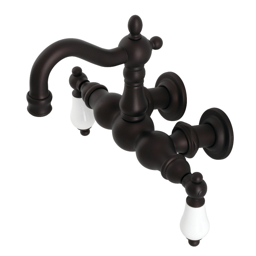 Kingston Brass CA1005T5 Heritage 3-3/8" Tub Wall Mount Clawfoot Tub Faucet, Oil Rubbed Bronze - BNGBath