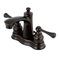 Thumbnail for Kingston Brass FB7615BL 4 in. Centerset Bathroom Faucet, Oil Rubbed Bronze - BNGBath