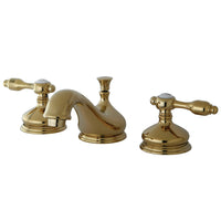 Thumbnail for Kingston Brass KS1162TAL 8 in. Widespread Bathroom Faucet, Polished Brass - BNGBath