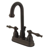 Thumbnail for Kingston Brass KB3615NL 4 in. Centerset Bathroom Faucet, Oil Rubbed Bronze - BNGBath