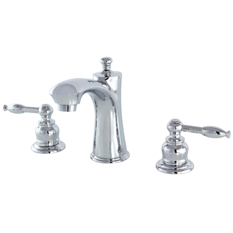 Kingston Brass KB7961KL 8 in. Widespread Bathroom Faucet, Polished Chrome - BNGBath